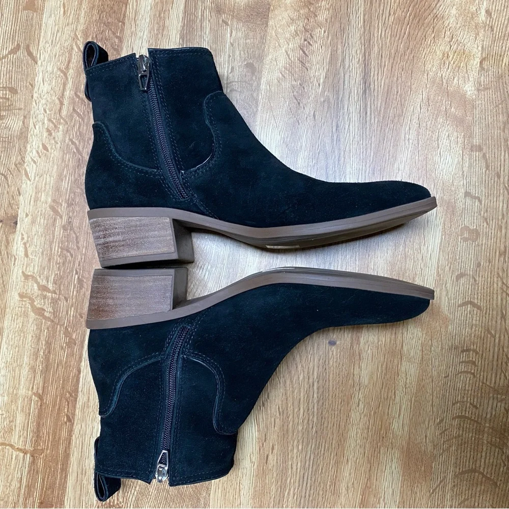 NEW Dolce Vita Black Suede Booties - Picture 7 of 9
